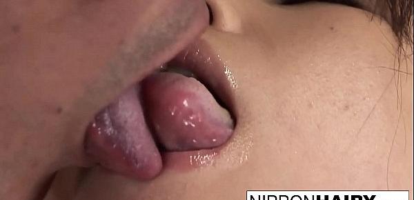  Smoking hot teen gets two dicks and a gooey creampie